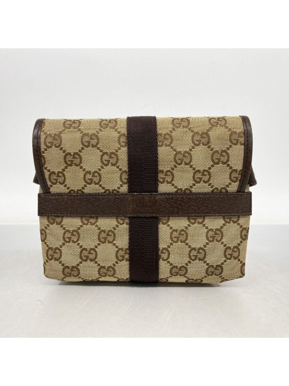 Gucci Waist Bag GG Canvas Brown Silver - Picture 10 of 10